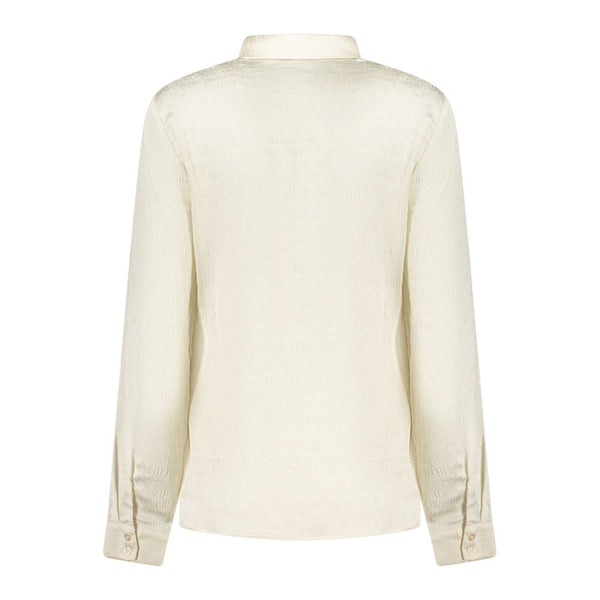 Guess Jeans White Polyester Dress Shirt