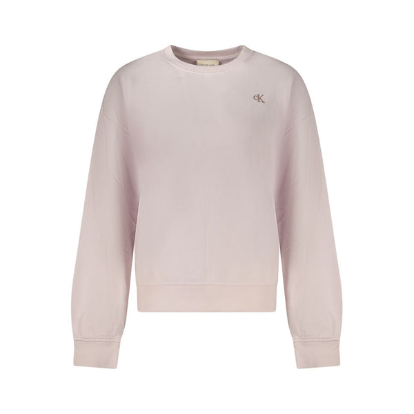 Calvin Klein Pink Cotton Women's Sweatshirt