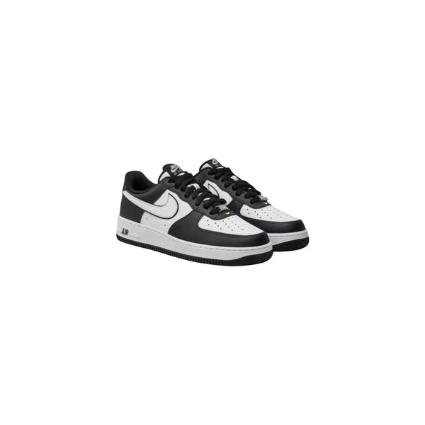 Nike Black And White Leather Low Top Sneakers