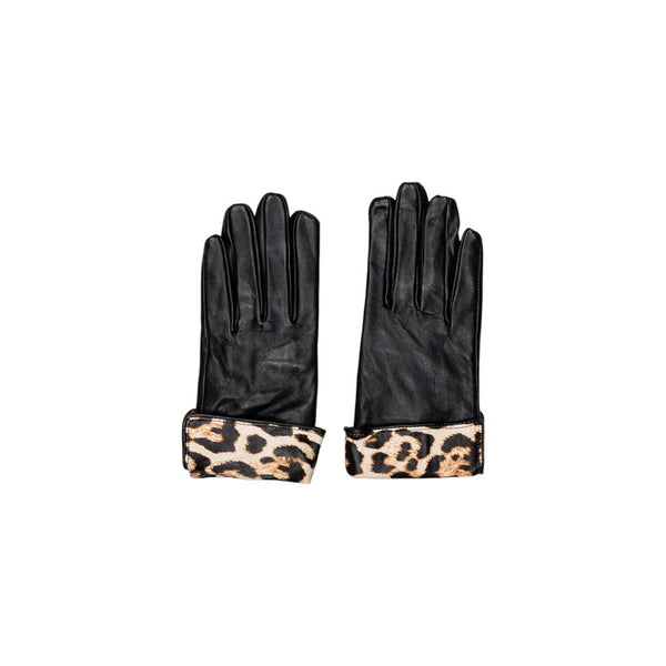Pieces Black Leather Gloves