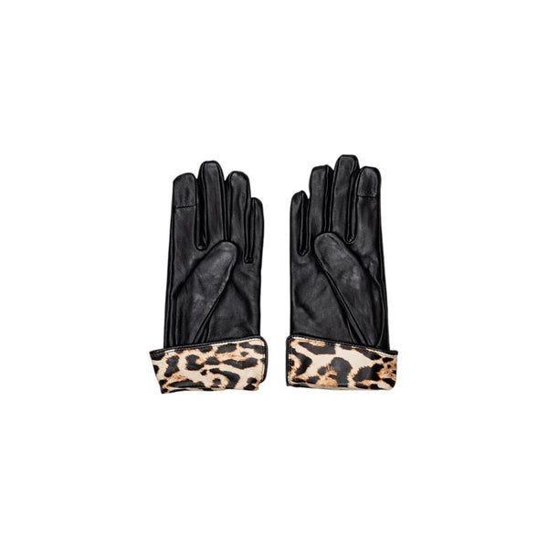 Pieces Black Leather Gloves