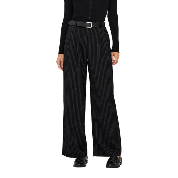 Only Black Recycled Polyester Casual Pants