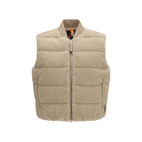 Parajumpers Beige Polyester Sleeveless Jacket