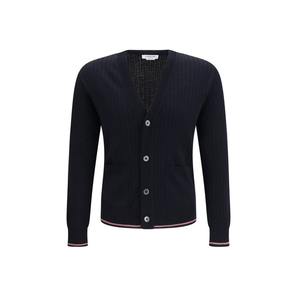 Thom Browne Blue Wool Oves Aries Cardigan