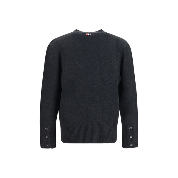 Thom Browne Gray Wool Oves Aries Cardigan