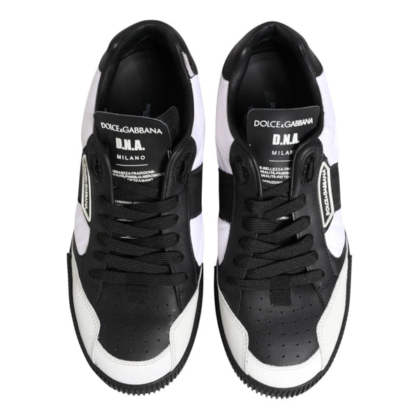 Dolce & Gabbana Black White MIAMI Low Top Men Sneakers Shoes