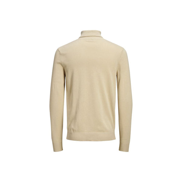 Jack Jones Beige Cotton Turtleneck