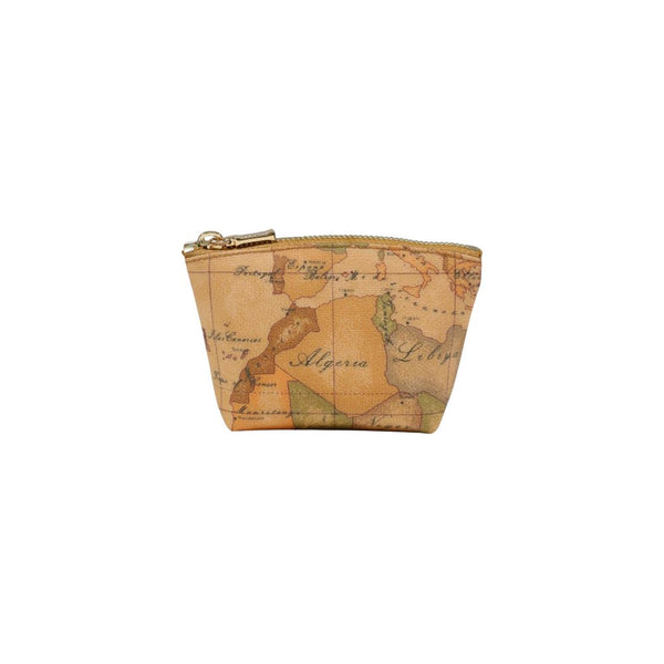 Alviero Martini Prima Classe Beige Cotton Clutch Bag