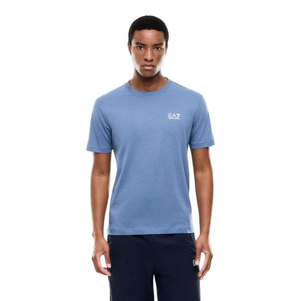 EA7 Emporio Armani Blue Cotton Sportswear