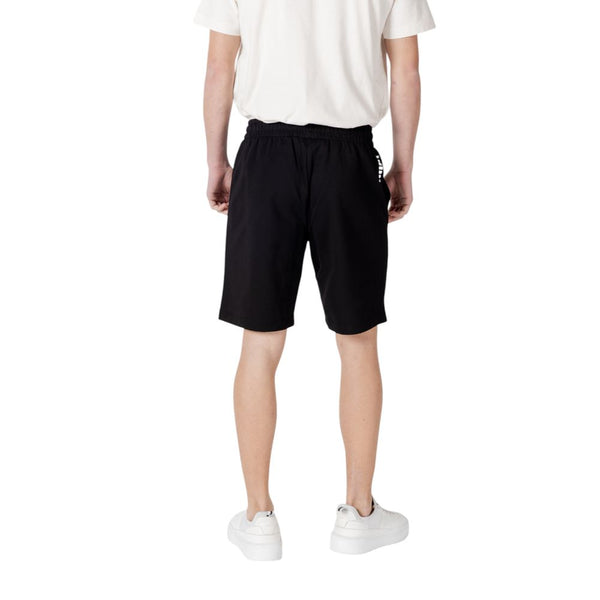 EA7 Emporio Armani Black Cotton Bermuda Shorts