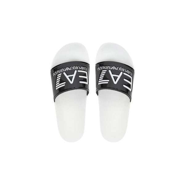 EA7 Emporio Armani Black And White Pvc Slippers