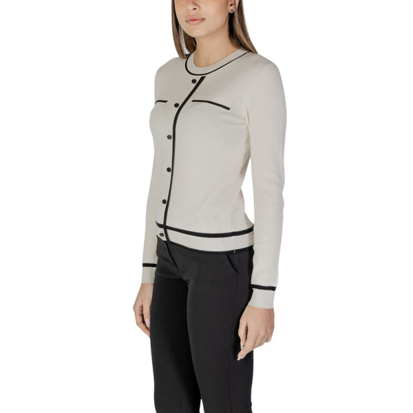 Morgan De Toi Cream Viscose Cardigan
