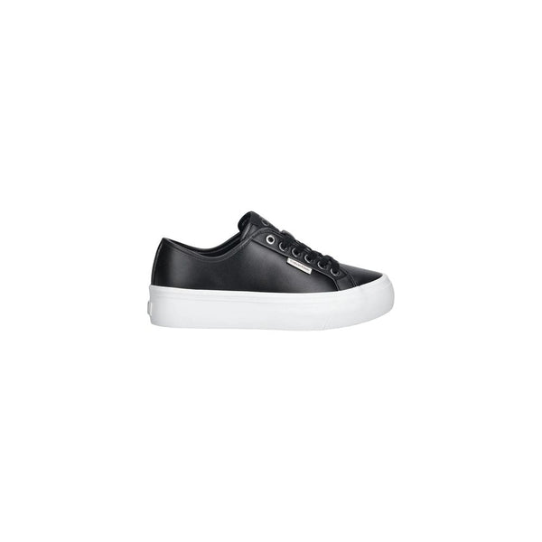 Calvin Klein Jeans Black Leather Low Top Sneakers