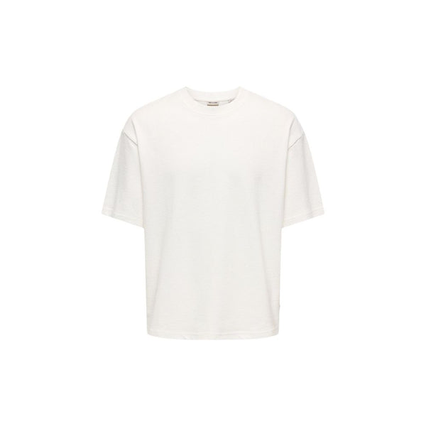 Only & Sons Cream Cotton T-Shirt