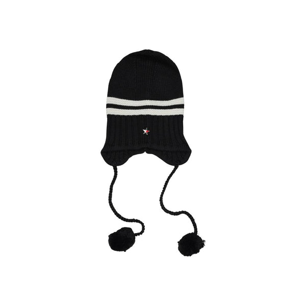 Tommy Hilfiger Jeans Black And White Recycled Wool Cap (Baseball Hat)