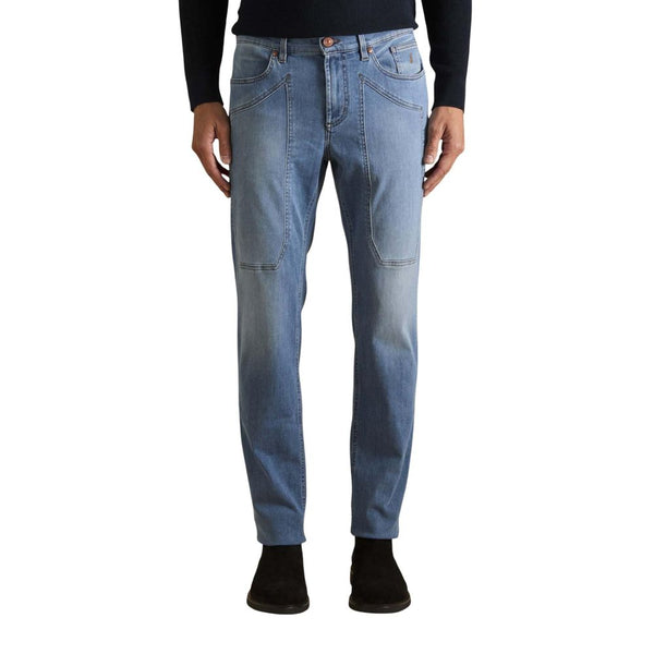 Jeckerson Light Blue Recycled Polyester Skinny Jeans