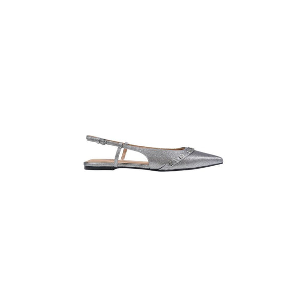 Guess Gray Polyester Platform Pumps