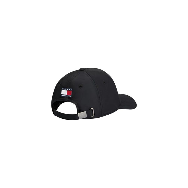 Tommy Hilfiger Black Recycled Polyester Cap (Baseball Hat)