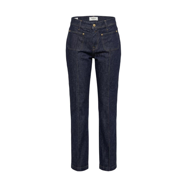 Replay Blue Cotton Mom Jeans