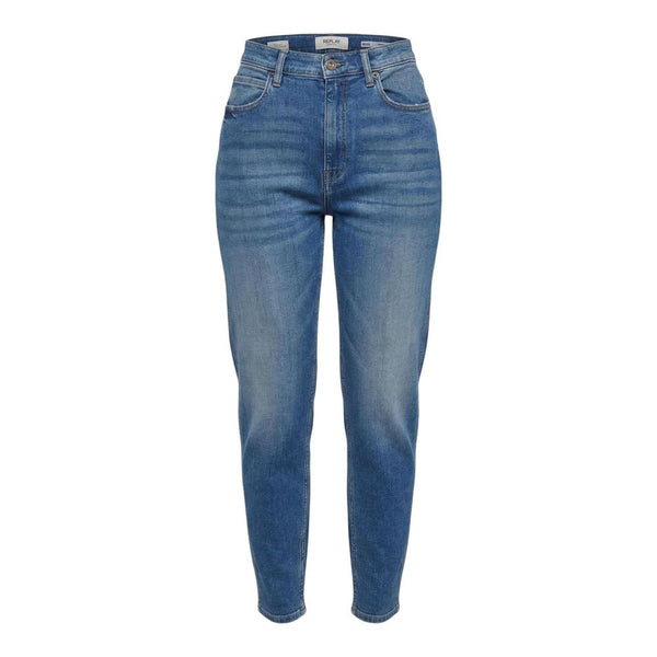 Replay Blue Cotton Relaxed Fit Jeans