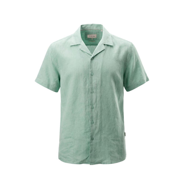 Gianni Lupo Green Linen Shortsleeve Shirt