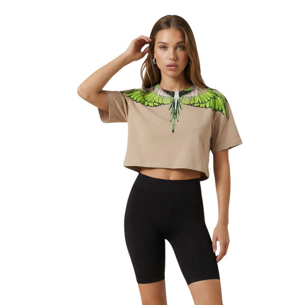 County of Milan Beige Cotton T-Shirt