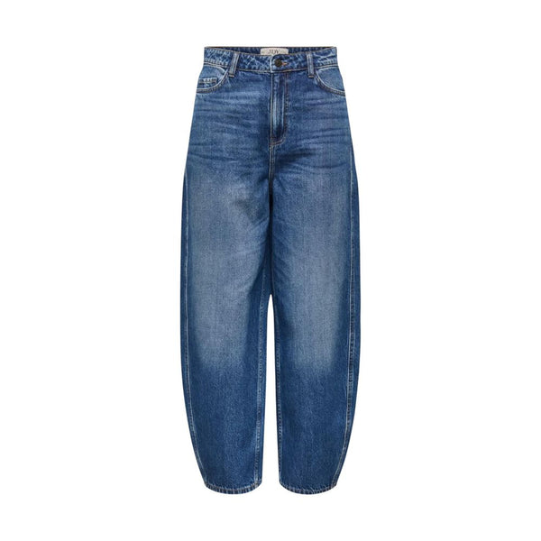 Jacqueline De Yong Blue Cotton Mom Jeans