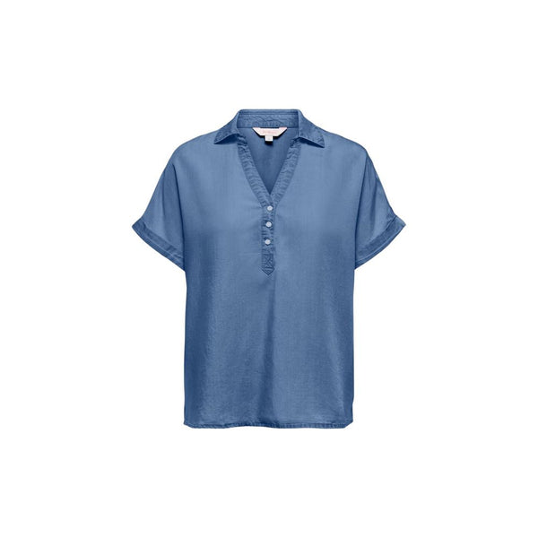 Only Blue Lyocell Shortsleeve Shirt