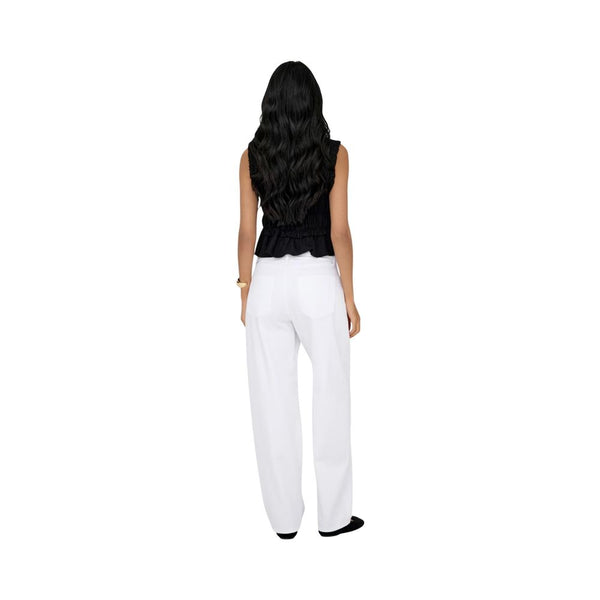 Only White Cotton Mom Jeans