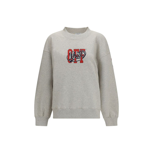 Off-White Gray Cotton Sweatshirt