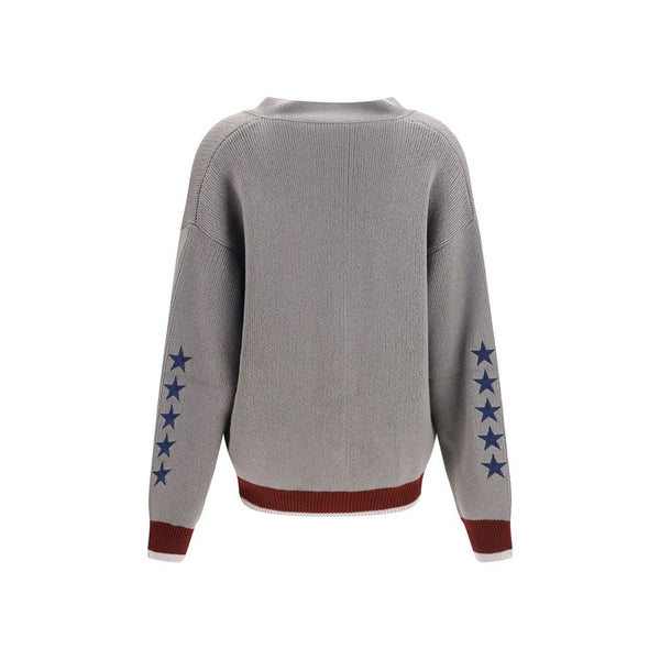 Off-White Gray Wool Oves Aries Cardigan