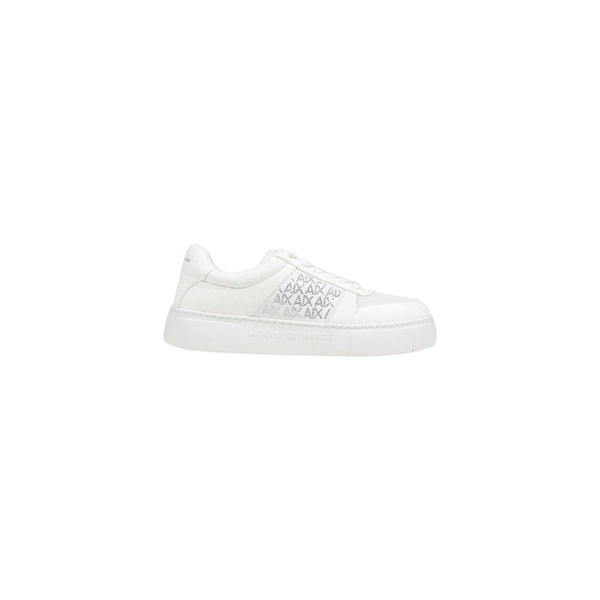 Armani Exchange White Polyamide Athletic Sneakers
