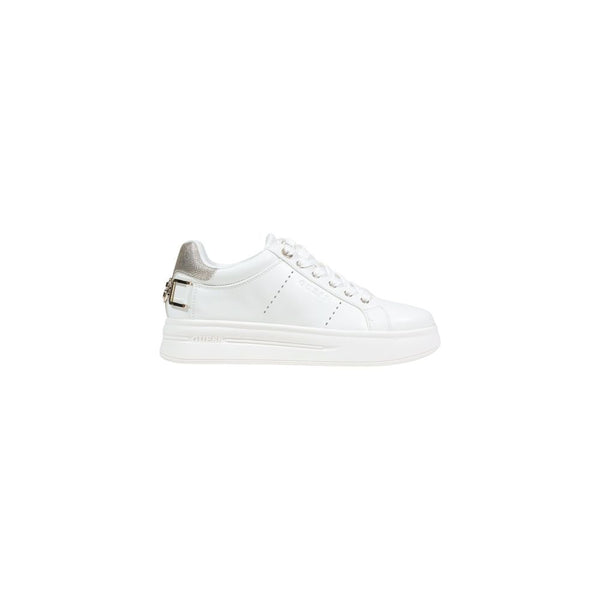 Guess White Polyethylene Platform Sneakers