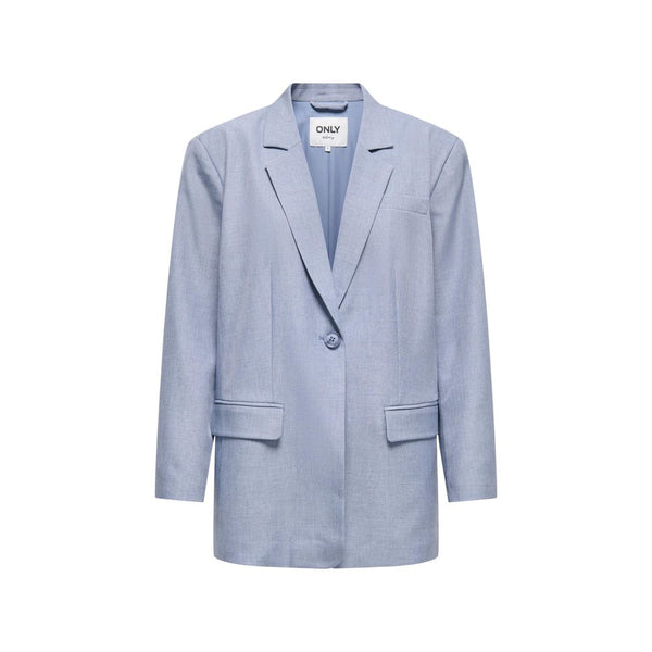 Only Blue Polyester Blazer