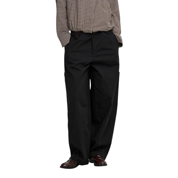 Jacqueline De Yong Black Cotton Cargo Pants