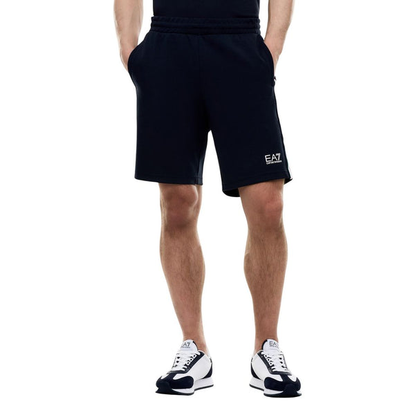 EA7 Emporio Armani Blue Cotton Knee Length
