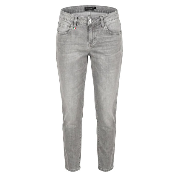 Philipp Plein Grey Cotton Women's Jeans