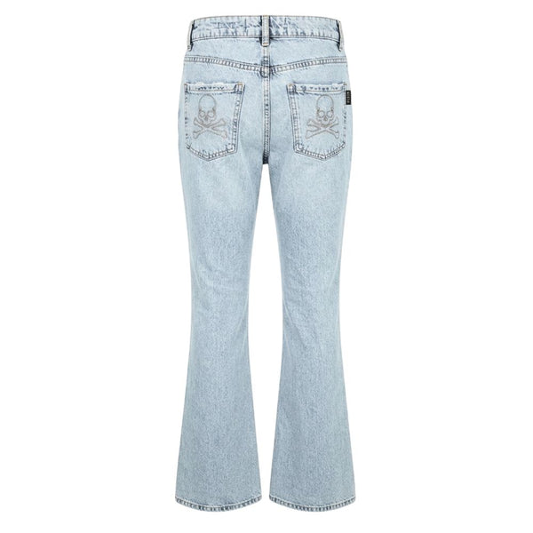 Philipp Plein Blue Cotton Women's Jeans
