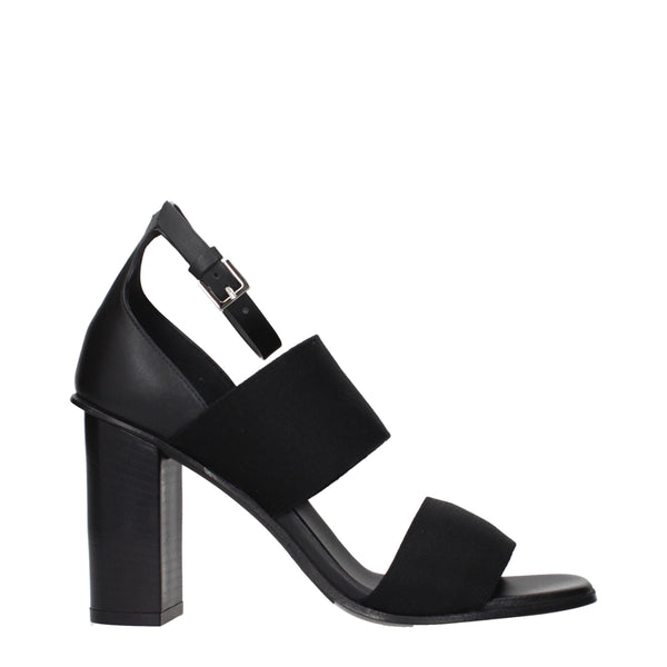 Max Mara Black Fabric Platform Sandals