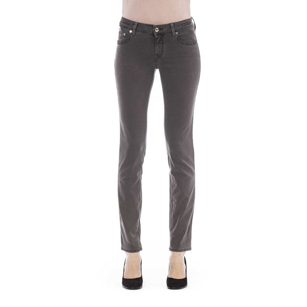 Jacob Cohen Gray Cotton Women Jeans