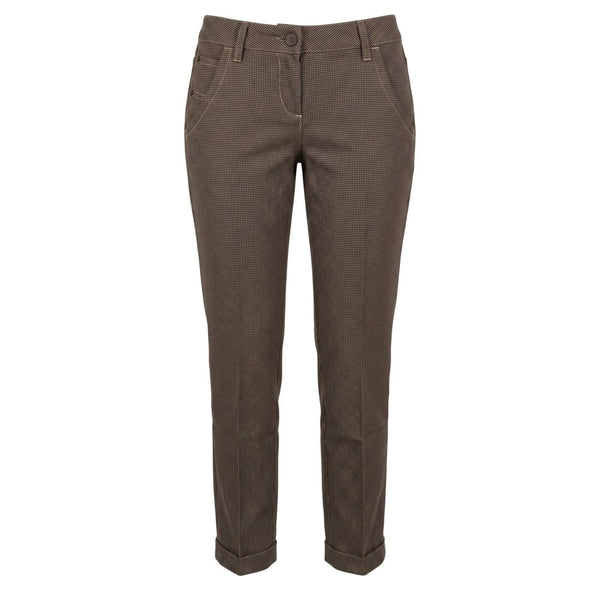 Jacob Cohen Brown Wool Women Pants