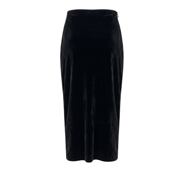 Philipp Plein Black Cotton Women Skirt