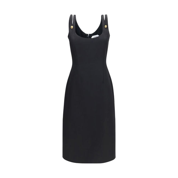 Versace Black Wool Oves Aries Casual Dress