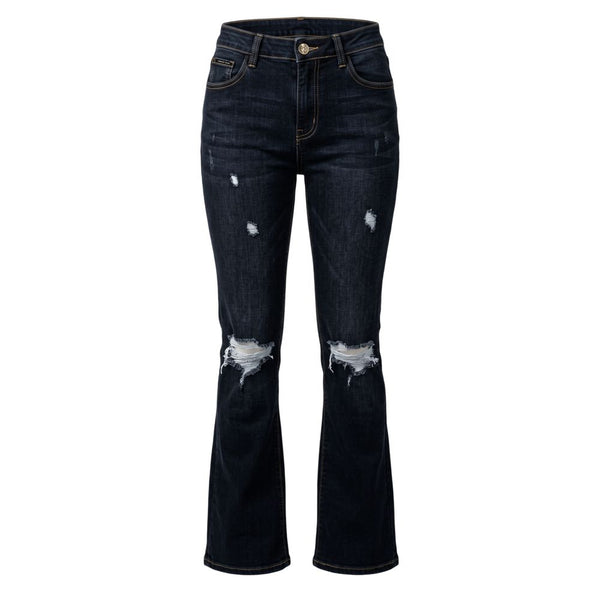Philipp Plein Blue Cotton Women Jeans