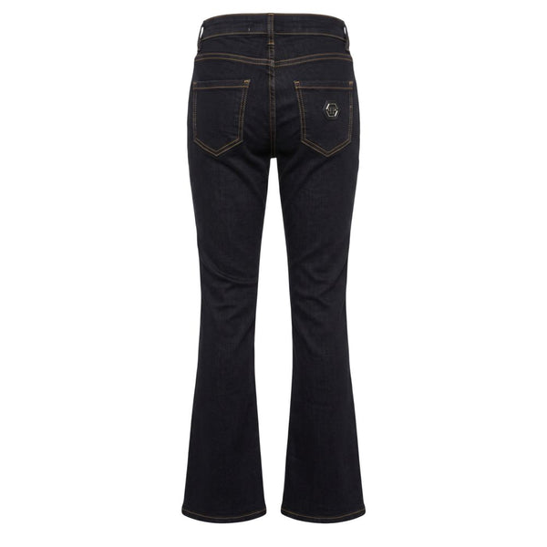 Philipp Plein Blue Cotton Women Jeans