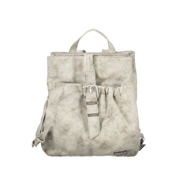 Desigual Gray Polyurethane Women's Backpack