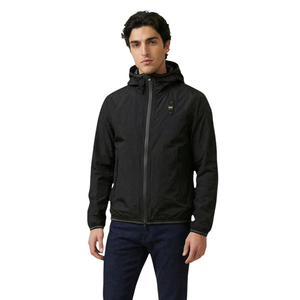 Blauer Black Polyamide Shell Jacket