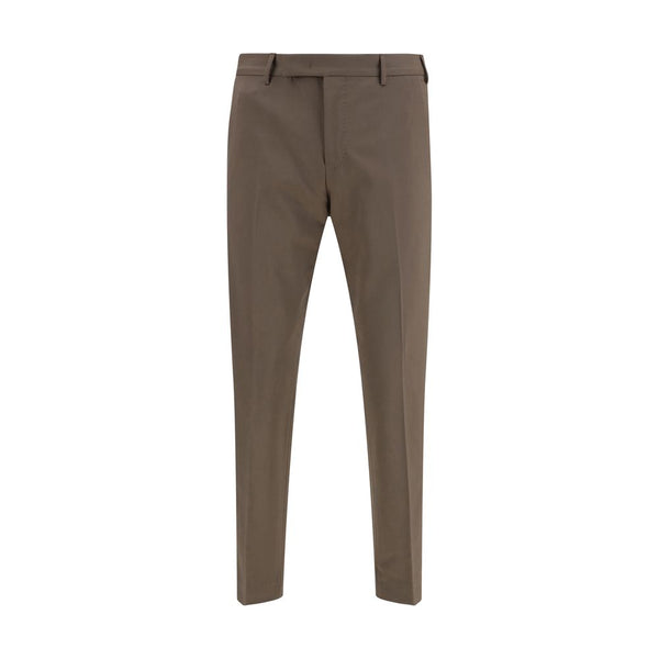 PT Torino Brown Wool Oves Aries Dress Pants