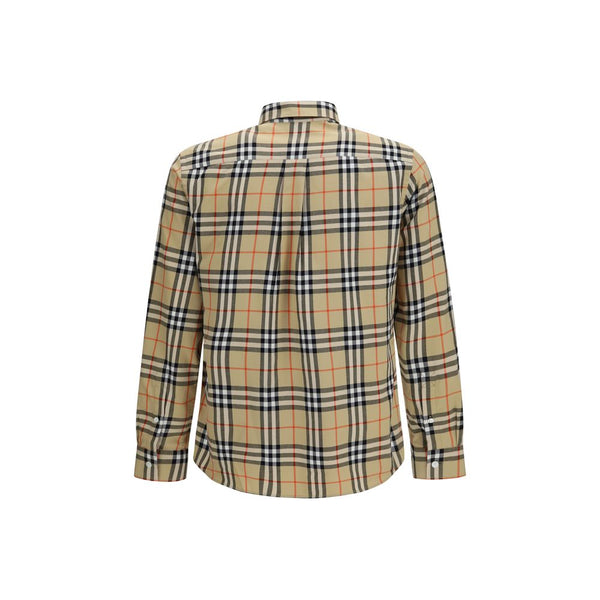 Burberry Beige Cotton Pattern Shirt