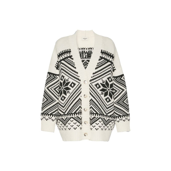 Max Mara White Virgin Wool Cardigan